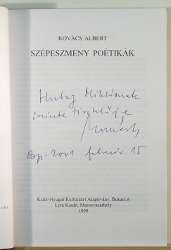 Kovcs Albert - Szpeszmny potikk