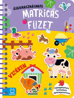 Agnieszka Bator - Újrahasználható matricás füzet - Vidéken