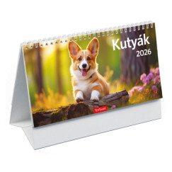 Kutyk - asztali naptr 24x12,8 cm - 2026