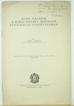 Graf Andrs - Antik hatsok a korai biznci irodalom etnogrfiai tudstsaiban