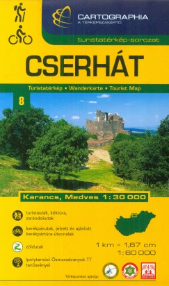 Cserht turistatrkp - 1:60 000