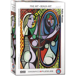 Pablo Picasso - Lány a tükör előtt, 1000 db-os puzzle (EUROGRAPHICS, 6000-5853)