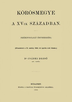 Dr. Csnki Dezs - Krsmegye a XV-ik szzadban