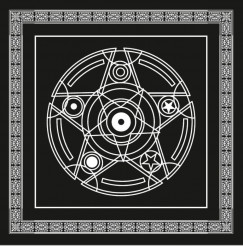 Mágikus pentagram terítő