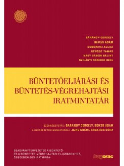 Brndy Gergely  (Szerk.) - Bks dm  (Szerk.) - Bnteteljrsi s bntets-vgrehajtsi iratmintatr
