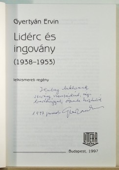 Gyertyn Ervin - Lidrc s ingovny (1938-1953) (DEDIKLT)