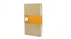 Moleskine jegyzetfzet CAHIER 3db QP416 barna "L" vonalas