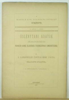 Halavts Gyula - slnytani adatok Dlmagyarorszg neogn kor ledkei faunjnak ismerethez