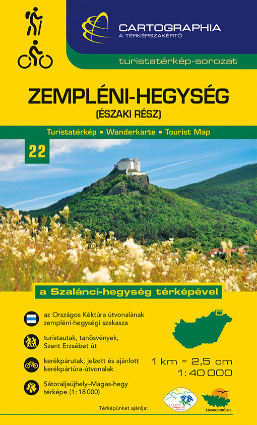Zempléni-hegység (északi rész) turistatérkép