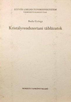 Buda György - Kristályrendszertani táblázatok
