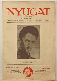 Babits Mihly  (Szerk.) - Nyugat XXXII. vf. 1. szm