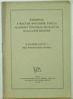 A klerikis reakci - a npi demokrcink ellensge