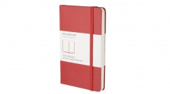 Moleskine notesz QP012R kemny piros "P" sima