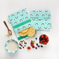 Roll'eat SG-Ang Snack'n'Go Állatok Panda Snack táska újrahasználható