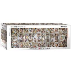 Michelangelo Buonarotti - A Sixtus k�polna mennyezete, 1000 db-os Panor�ma puzzle (EUROGRAPHICS, 6010-0960)