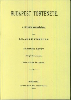 Salamon Ferenc - Buda-Pest trtnete III.