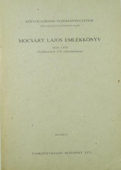 Mocsry Lajos emlkknyv (1826-1976)