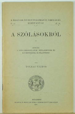 Tolnai Vilmos - A szlsokrl