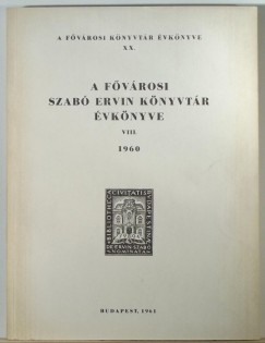 A Fvrosi Szab Ervin Knyvtr vknyve 1960