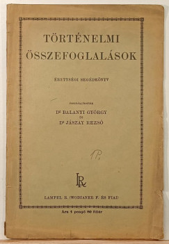T�rt�nelmim �sszefoglal�sok