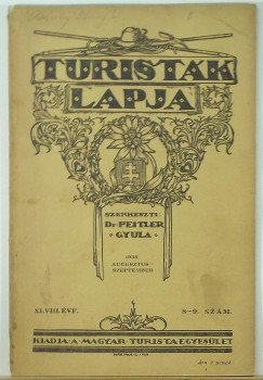 Dr. Peitler Gyula  (Szerk.) - Turistk lapja - 1936 aug-szept. 8-9. szm