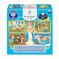Nyúl Péter, 4 kirakó egy dobozban 4-in-a-Box Puzzles WPR004 Orchard / Peter Rabbit™