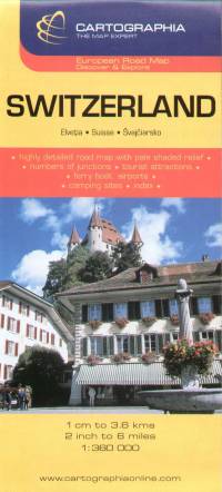 Svájc autótérkép