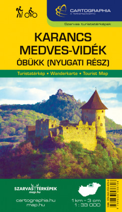 Karancs, Medves-Vidk turistatrkp 1:33 000