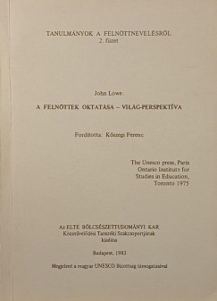 A felnőttek oktatása - világ-perspektíva