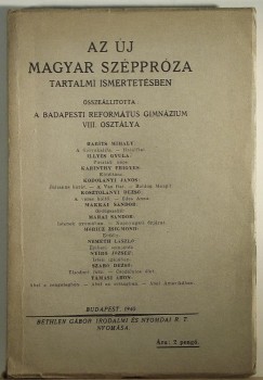 Az j magyar szpprza tartalmi ismertetsben