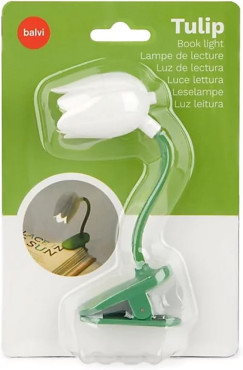 Tulipán könyvlámpa, fehér (BALVI 28086)