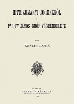 Krlik Lajos - Hitbizomnyi jogunkrl