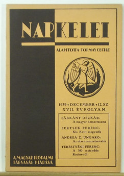 Kllay Mikls  (Szerk.) - Napkelet 1939. december - 12. sz. XVII. vfolyam