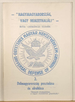 Csobnczi Elemr - "Nagymagyarorszg vagy nemzethall!" 2.