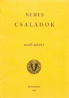 Schnherr Gyula - Magyar Nemzetsgi zsebknyv I/2. Nemes csaldok