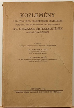 Közlemény a magyar ideg- elmeorvosok egyesülete