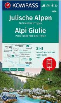 Júliai-Alpok -Triglav NP 1:25e turistatérkép 2018 - KOMPASS 064