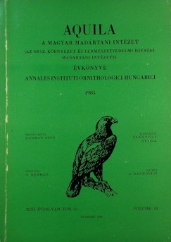 Bankovics Attila  (Szerk.) - Aquila 1985