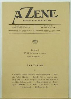 Dr. Horusitzky Zoltán (Szerk.) - A Zene