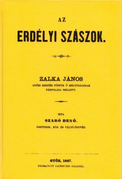 Zalka Jnos - Az erdlyi szszok