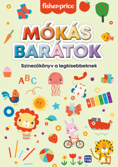 Lovász Andrea (Szerk.) - Mókás barátok - színezőkönyv a legkisebbeknek