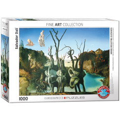 Salvador Dali - Hatty�k t�kr�z�dnek elef�ntokk� , 1000 db-os puzzle (EUROGRAPHICS, 6000-0846)