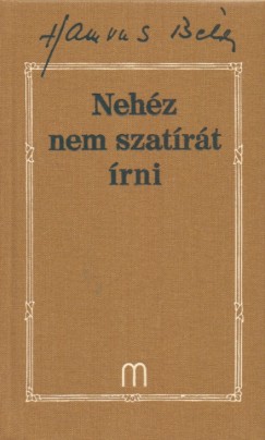Hamvas Bla - Nehz nem szatrt rni