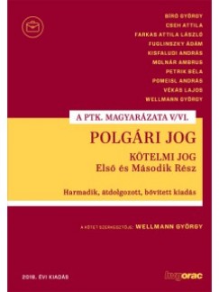 Dr. Wellmann Gyrgy  (Szerk.) - Polgri jog - Ktelmi jog Els s Msodik Rsz