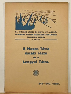Hefty Gyula Andor - Vigyz Jnos - A Magas Ttra szaki rsze s a Lengyel Ttra 245-260. oldal