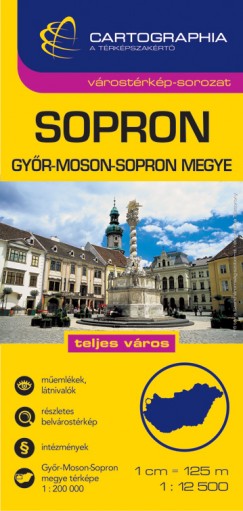 Sopron várostérkép - Győr-Moson-Sopron megye térkép