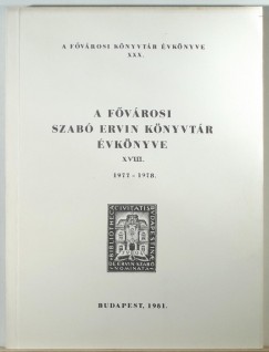 A Fvrosi Szab Ervin Knyvtr vknyve 1977-1978