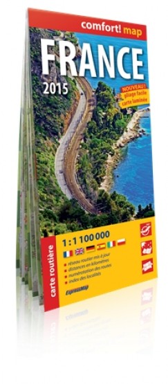 Franciaorsz�g Comfort t�rk�p (francia) Expressmap