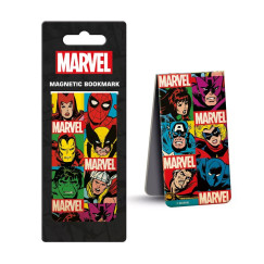 Marvel Comics (Retro Grid) mágneses könyvjelző (Pyramid)
