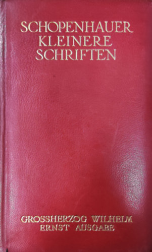 Arthur Schopenhauer - Kleinere schriften
